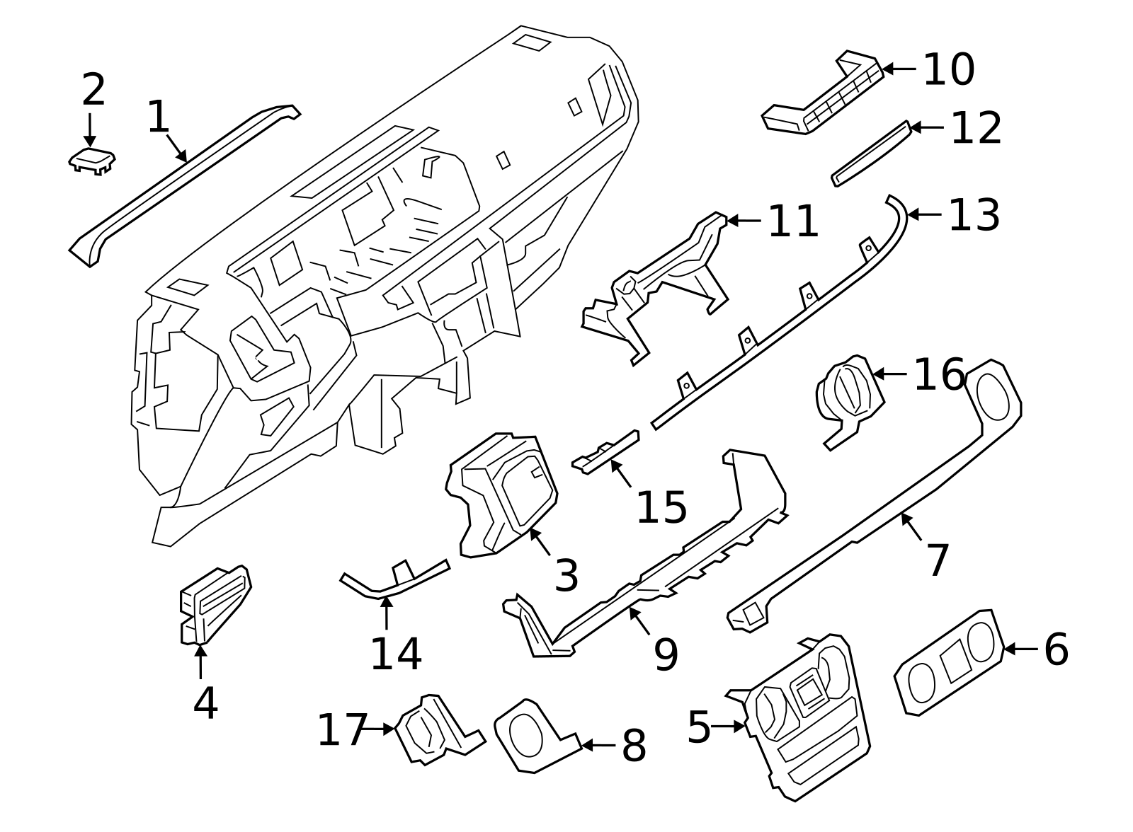 463-683-33-00-64-2A82 - Trim Strip | MB Parts Source
