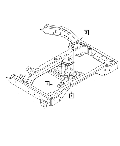 Spare Tire Stowage for 2002 Dodge Durango #0