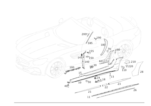 Outside Attachment Parts for 2021 Mercedes-Benz AMG&reg; GT #0