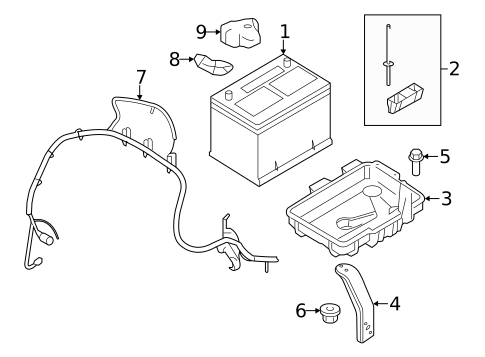 Battery for 2010 Ford Edge #0