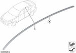 51137259920 - : Roof Molding Prime-Coated Right for BMW Image