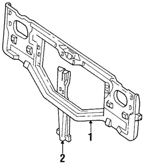 Radiator Support for 1991 Isuzu Rodeo #0