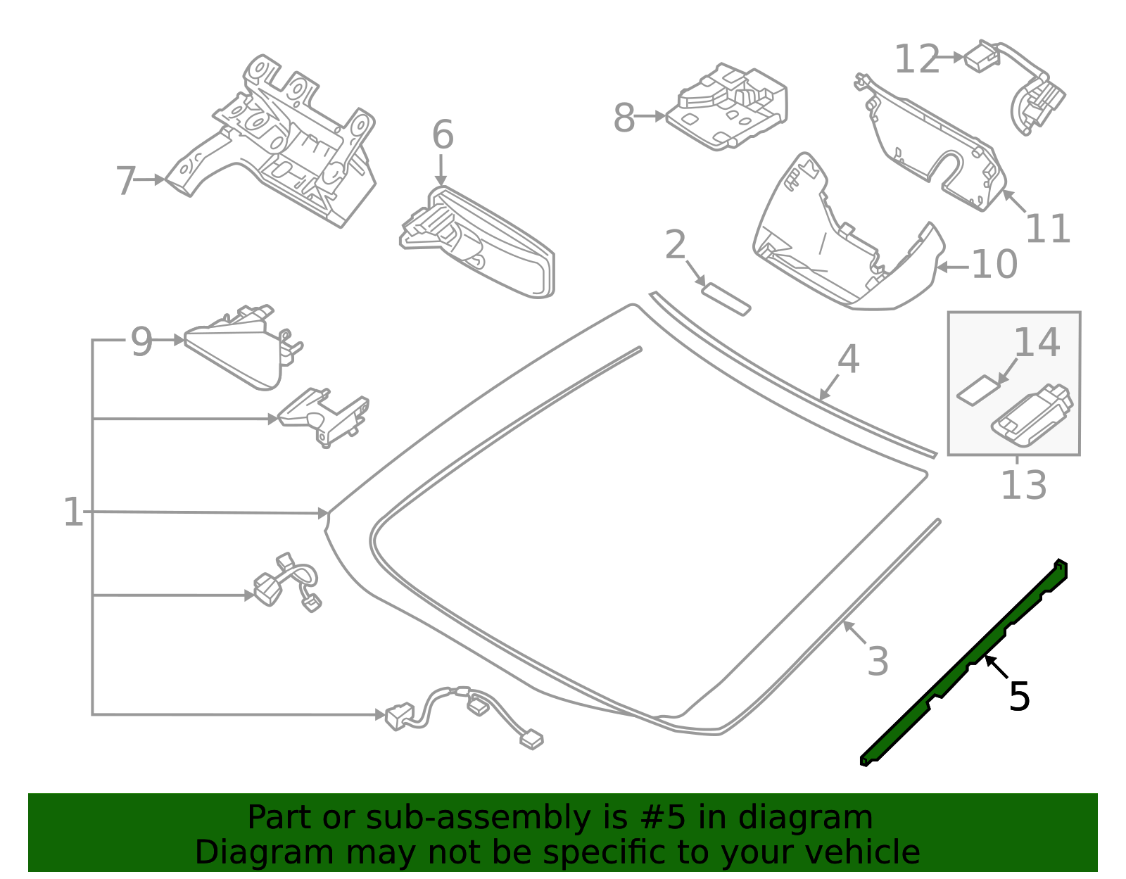 2024-2025 Toyota Land Cruiser Windshield Molding 75535-60040