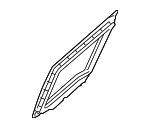 73375TM8A01 - : 2010-2014 Honda Insight - Seal L Front Door Corner for Honda: Insight Image