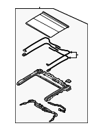 81650GG000RBQ - Body: Sunshade Rail for Kia Image