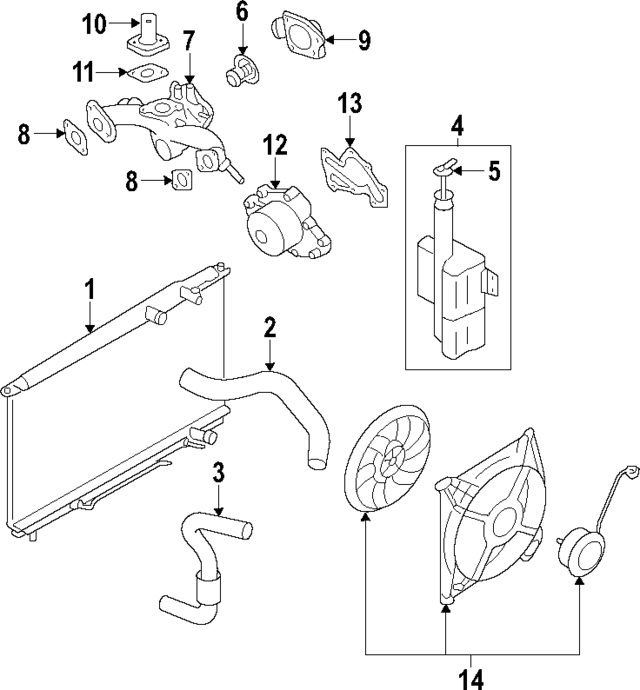 256123C101 - : Engine Coolant Outlet Gasket for Kia Image