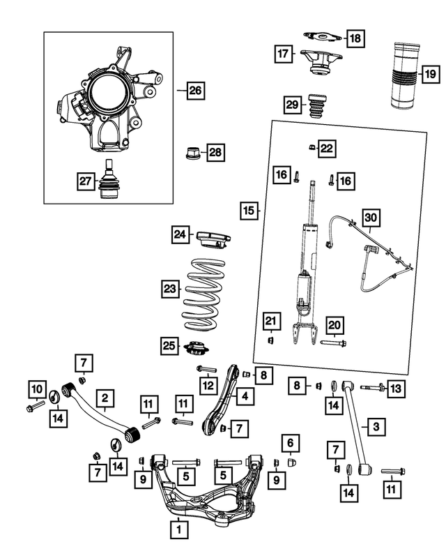 « 68077935AA – Rear Suspension : Couvercle De Boulon Bouchon pour Mopar Image »