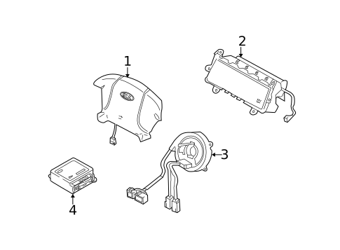 Air Bag Components for 2004 Kia Rio #0