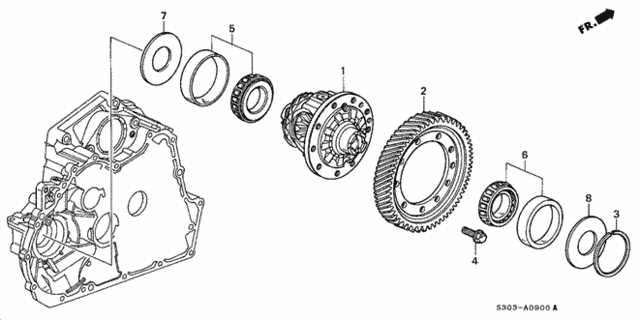 AT Differential for 1997 Honda Prelude #0