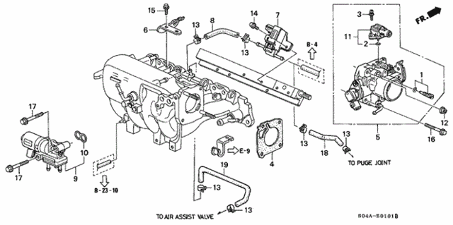 Throttle Body (2) for 1998 Honda Civic #0