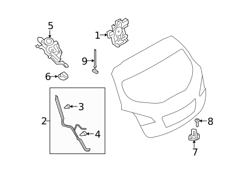 Liftgate for 2009 Nissan Murano #1
