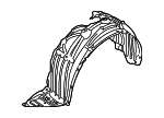 53875WB001 - Body: Fender Liner for Scion: iA | Toyota: Yaris, Yaris iA Image