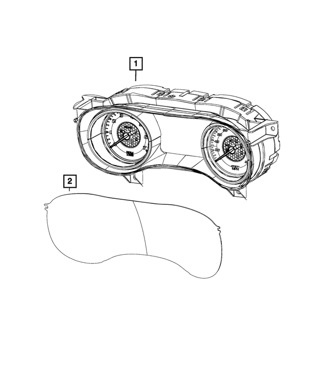 68547917AA - Electrical: Instrument Panel Cluster for Mopar Image