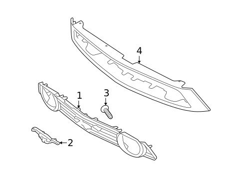 Grille & Components for 2010 Ford Mustang #0