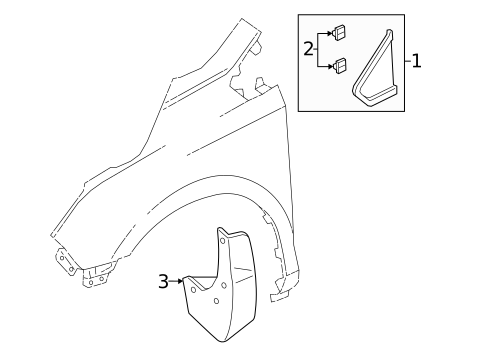 Exterior Trim - Fender for 2018 Honda Odyssey #0