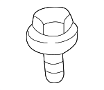 MS240602 - Body: License Bracket Bolt for Chrysler: Sebring | Dodge: Stealth, Stratus Image