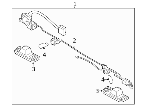 License Lamps for 2022 Hyundai Santa Fe #0