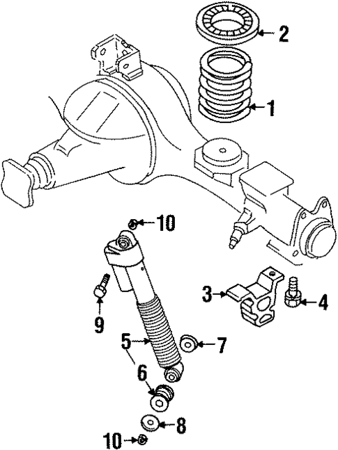 Rear Suspension for 2001 Isuzu VehiCROSS #1