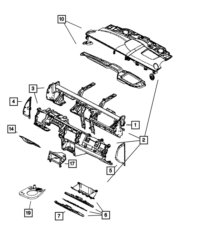 ZR941J8AK - Instrument Panel and Radios and Consoles: Instrument Panel for Mopar Image image