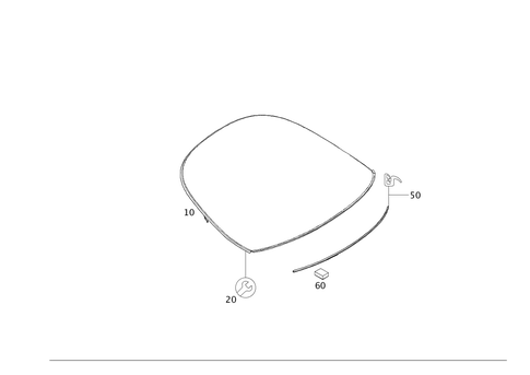 Rear Window for 2012 Mercedes-Benz CL600 #0