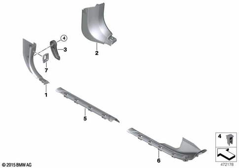 Interior Body Trim Panel for 2019 BMW 740eX #4