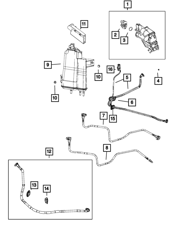 68339700AE - Emission Controls: Vapor Canister for Mopar Image image