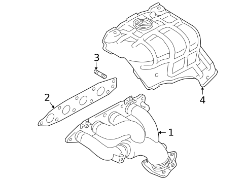 Exhaust Manifold for 1999 Chevrolet Tracker #1