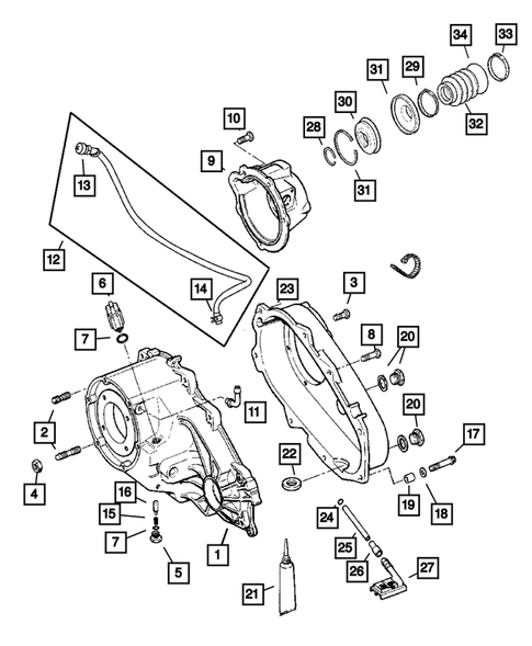 Case and Related Parts for 2005 Jeep Liberty #0
