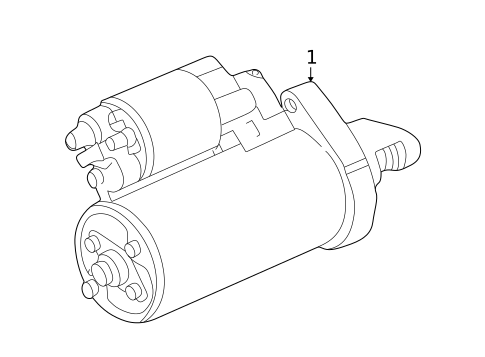 Starter for 2002 Mercedes-Benz C 230 #1