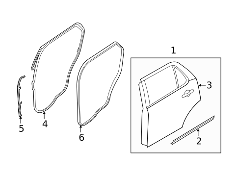 Door & Components for 2012 Ford Explorer #0