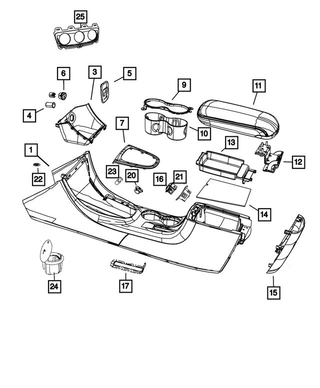 1VV18DX9AC - Interior Trim: Floor Console for Mopar Image image