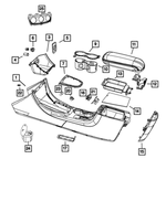 5PS91DX9AB - : Console Armrest for Mopar Image