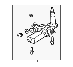 76710S6M013 - Body: Wiper Motor for Acura Image