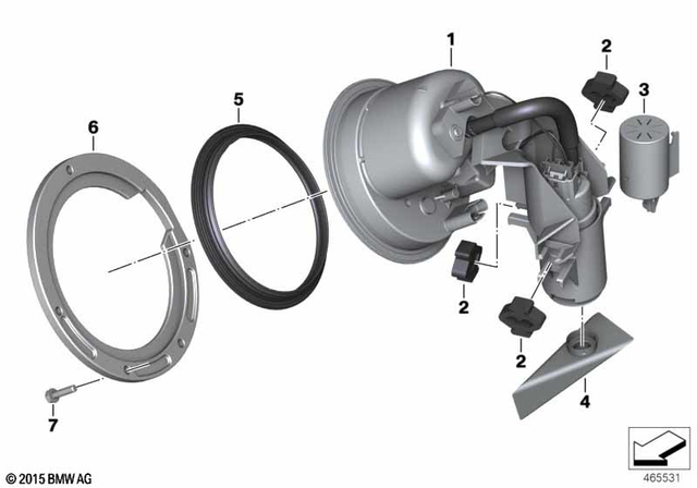 16148393850 - : Fuel Pump Assembly for BMW-Motorrad Image