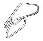 252123C322 - Cooling System: Serpentine Belt for Kia Image