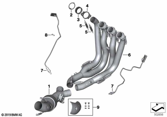18518523998 - Exhaust System: Connect Pipe Hp Titanium Exhaust System -  for BMW-Motorrad Image