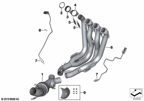 Exhaust System Parts with Mounts for 2014 BMW-Motorrad HP4 #2