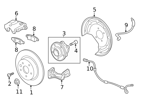 Rear Brakes for 2019 Buick Envision #1