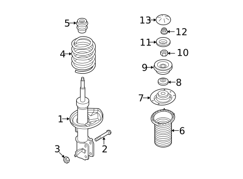 Struts & Components for 2011 Chevrolet Aveo5 #0