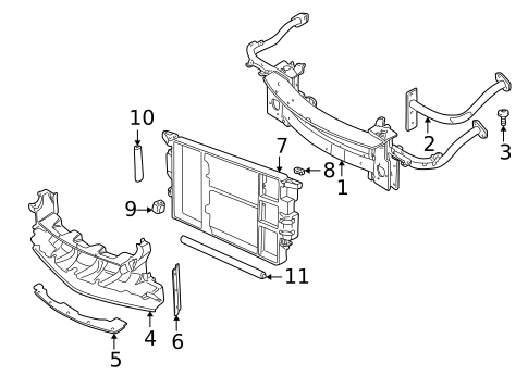 Radiator Support for 2001 BMW Z8 #0