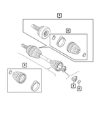 68491359AA - Front Wheel Drive; Diff and Drive Line: Outer Cv Joint for Ram: ProMaster City Image