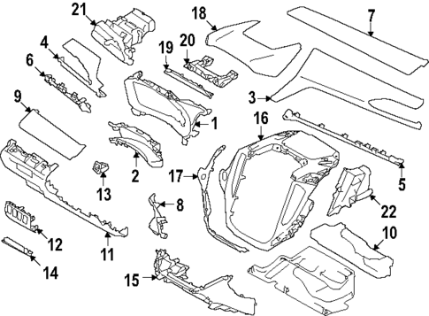 Instrument Panel Components for 2025 Subaru Impreza #0