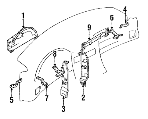 Instrument Panel for 1994 Dodge Stealth #1