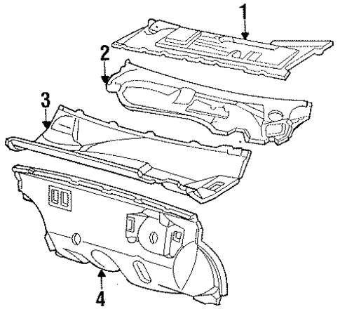Cowl for 1991 Chrysler LeBaron #0