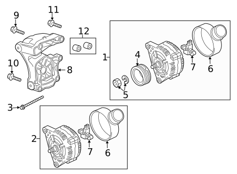 Alternator for 2013 Audi RS5 #0