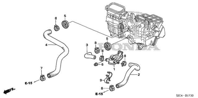 Water Valve (1) for 2007 Honda Ridgeline #0