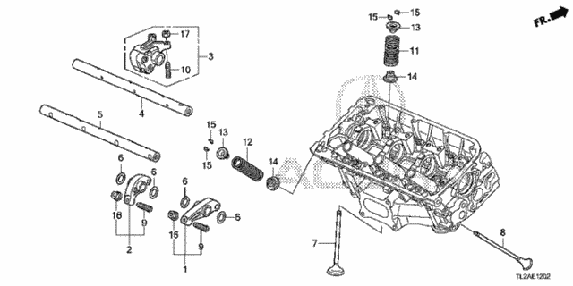 Valve - Rocker Arm (RR.) (V6) for 2014 Acura TSX #0