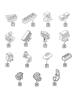 68073208AA - : Brake Line Clip for Fiat: 500, 500X | Jeep: Renegade Image