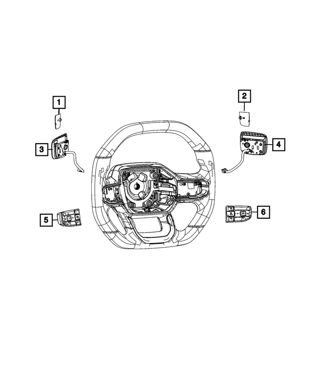 68643821AC - Steering: Steering Wheel Switch for Mopar Image