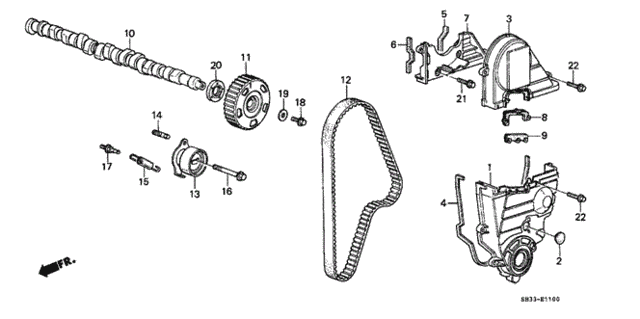 Camshaft - Timing Belt for 1991 Honda Civic #0